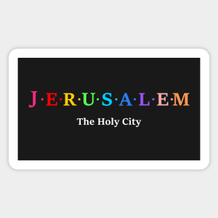 Jerusalem, Israel. Sticker